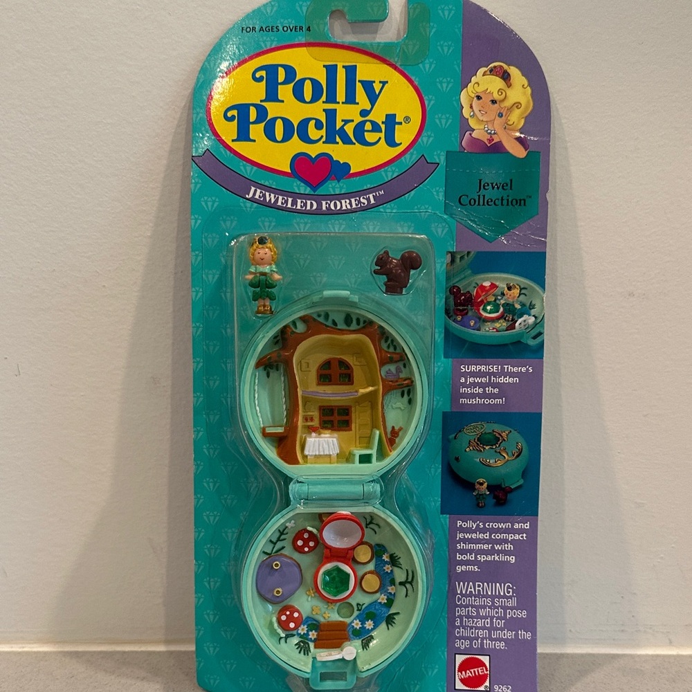 Polly Pocket Jeweled Forest Mini Playset - Teal & Purple